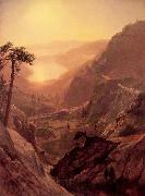 Albert Bierstadt View of Donner Lake, California oil on canvas
